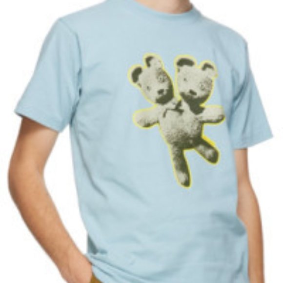 HEAVEN by MARC JACOBS DOUBLE-HEADED TEDDY BEAR T-SHIRT BLUE L NEW W/ TAGS! - Picture 6 of 12
